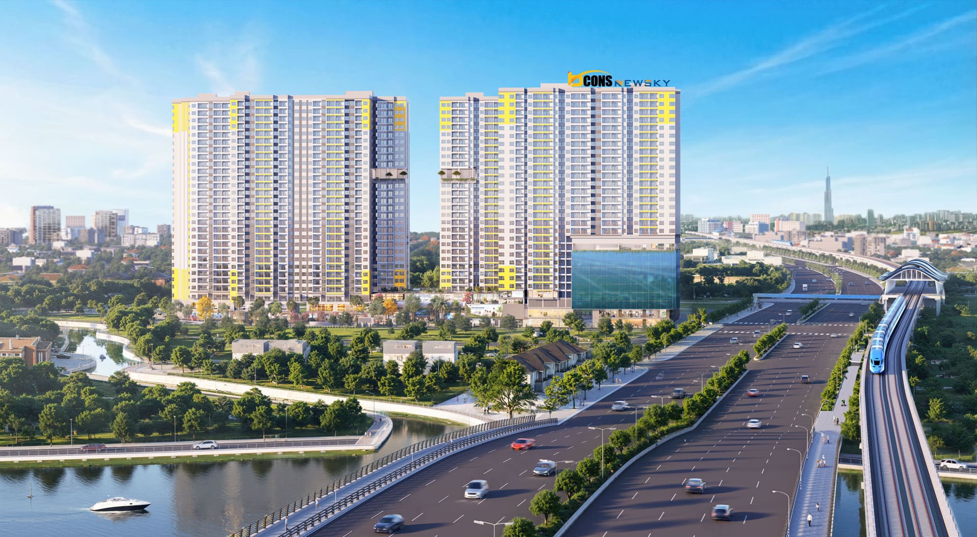 Phong cách thiết kế hiện đại của Bcons Central Park kết hợp không gian xanh và tầm nhìn mở, mang đến một môi trường sống thoáng đãng, nhiều ánh sáng, phù hợp cư dân trẻ và gia đình.